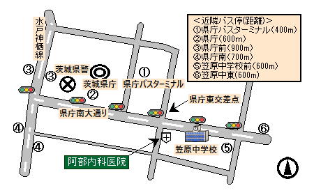 クリニック周辺地図