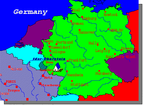 map of Germany