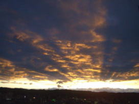 夕暮れ