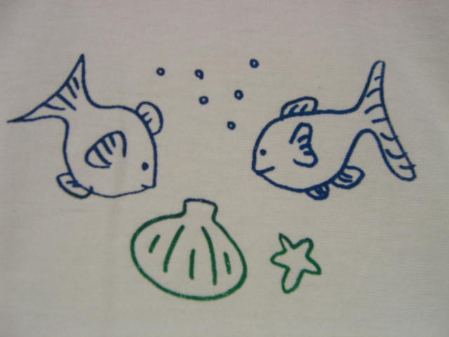 shell and fish Tshirt2