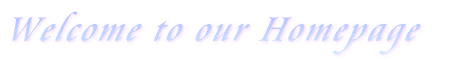 Welcome to our Homepage 