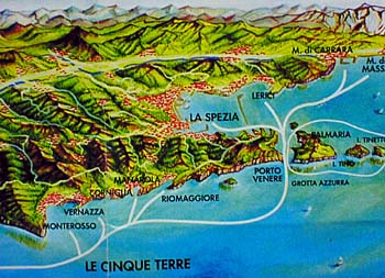 Cinque Terre Map