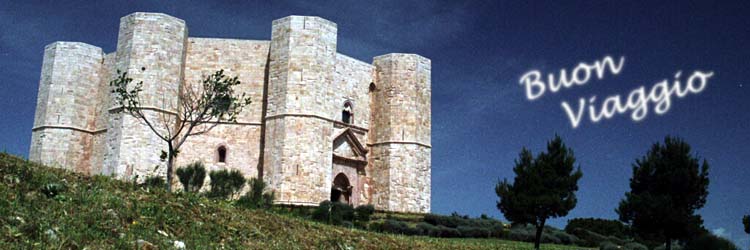 プーリア州に建つCastel del Monte。Castelは城、Monteは山を意味します。１３世紀初頭、フェデリーコ・セコンドによって建てられました。ユネスコの世界遺産に指定されています。
