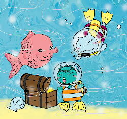 海の中