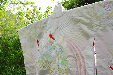 フォトウエディングcolors 和装 花嫁衣裳 白無垢 洋髪 打掛 黒振袖