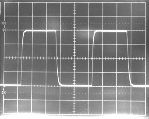 10kHz square wave form