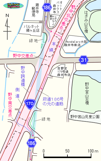 ④ 野中交差点の交差構造