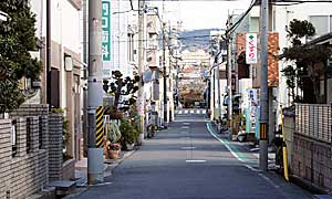 ④ 府道１８９号(Ｃ地点から東を見る)