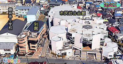 ② ３Ｄ化画像の疑似鳥瞰写真(南より)