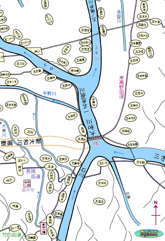③近世の川筋と東高野街道