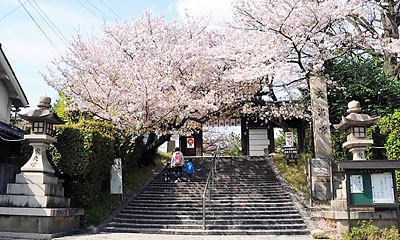 1) 道明寺天満宮神門前(南より)