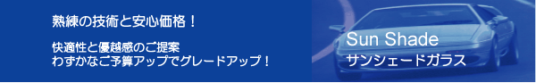 ボカシ付きフロントガラス