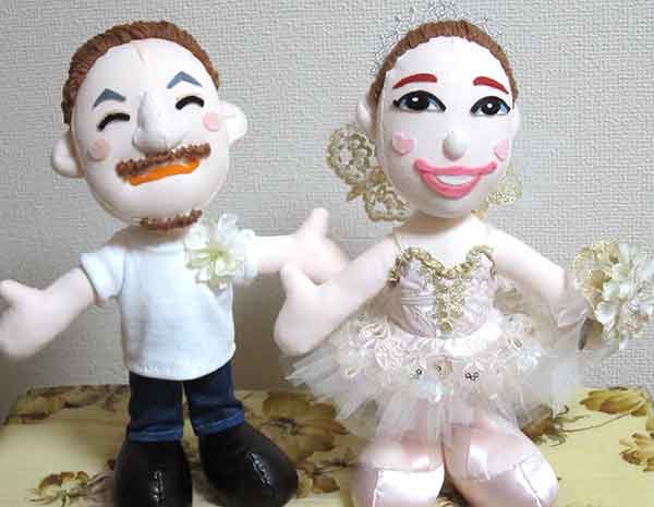 そっくり人形ぬいぐるみ、バレエの先生に ご結婚のお祝い そっくり人形ぬいぐるみ、バレエの先生に ご結婚のお祝い
