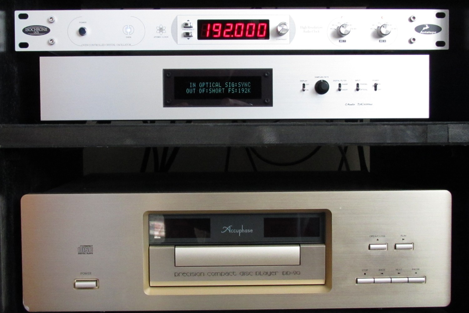 Accuphase DP-90 & EM-DAC 4399 Oct, Antelope OCX