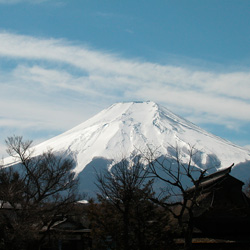 忍野から見た富士山