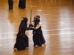 小学生個人戦、まずはリエちゃん！
