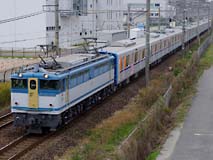 東武50090系甲種に充当された広島更新色のEF651127(新)