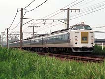 「ひたち」色の485系による甲子園臨(回送)。