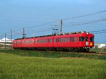 今日が西尾線最終走行。引退直前のモ5507〜。