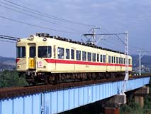 矢作古川橋梁を渡る5513Fの団臨。