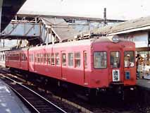 ブルーの準急サボを差したモ3561