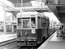 岐阜市内線の1形式1両であったモ531。
