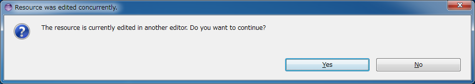 Resource was edited concurrently