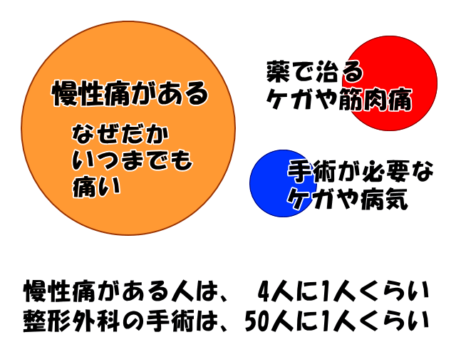 慢性痛とケガ、病気の割合　げんきＤＡＳ