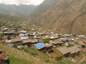 ガッタラン村の集落
