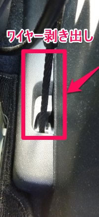 シートベルト取り付け部