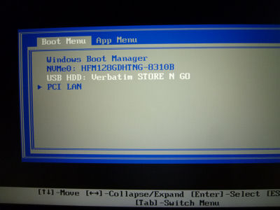 再イントール時のboot