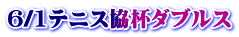6/1テニス協杯ダブルス