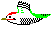 flying Japanese green woodpecker
