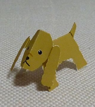 paper dog, American Cocker spaniel