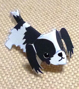 paper dog, Japanese Chin