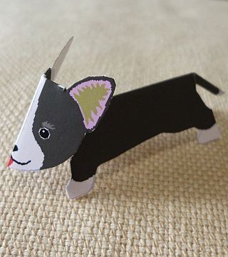paper dog, Welsh Corgi Cardigan