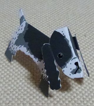 paper dog, English Cocker spaniel