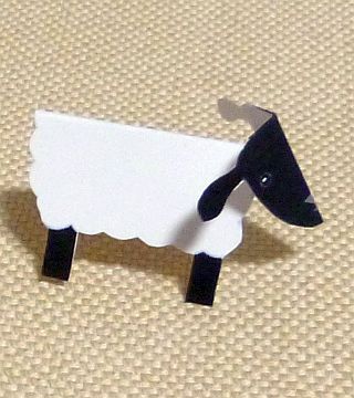 paper animal, Sheep Suffolk