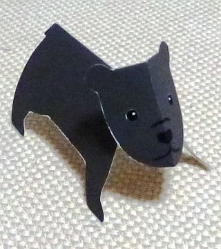 paper animal, Black Bear