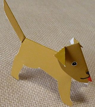 paper dog, Labrador Retriever