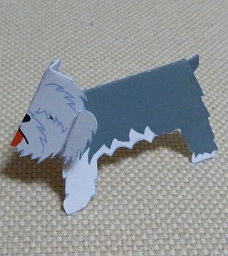 paper dog, Old English Sheepdog