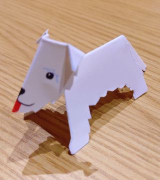 paper dog, Great Pyrenees