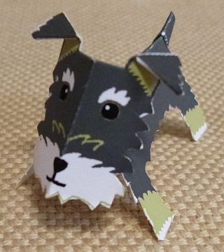 paper dog, Schnauzer