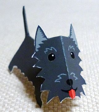 paper dog, Scottish Terrier