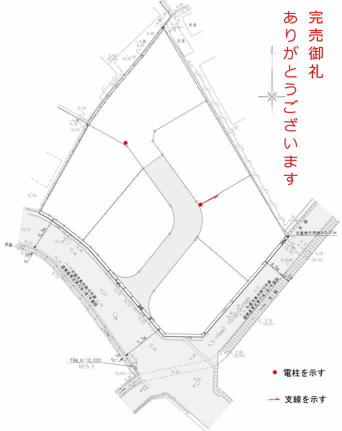 児島赤崎4丁目土地区画図