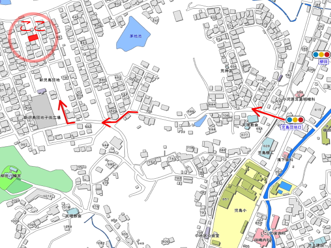児島柳田町477番5｜売地・土地の地図