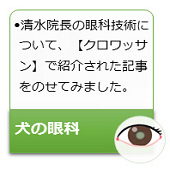 清水誠院長の眼科技術について、クロワッサンで紹介された記事を転載しています。