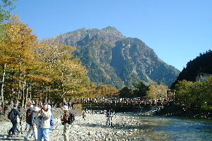 人だかりの河童橋