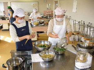 試食作りの写真