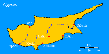 Map of Cyprus